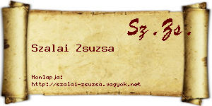 Szalai Zsuzsa névjegykártya